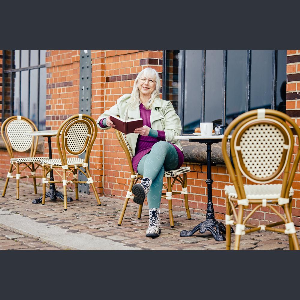 Flachgestrickte Kompressionsstrümpfe - Mediven 550 in sage green